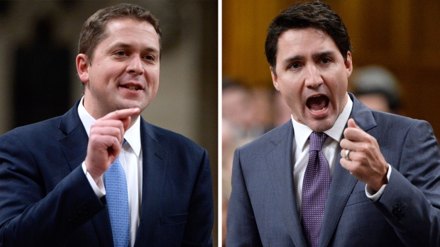 Scheer and Trudeau