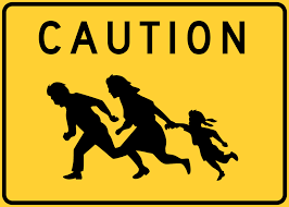fleeing family sign