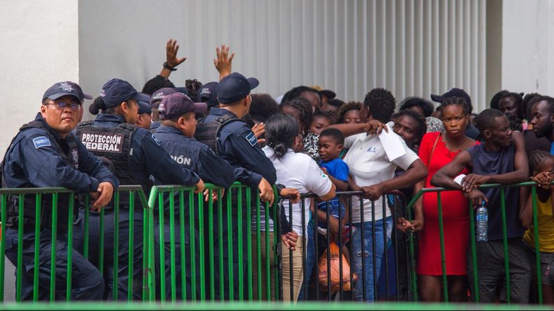 Africans at Mexican border