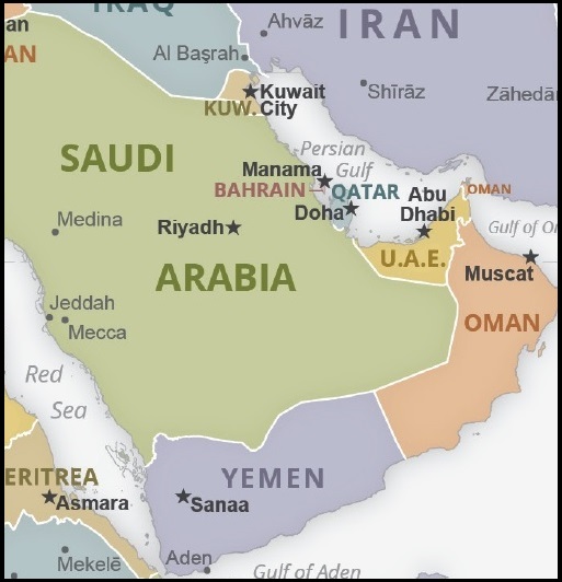 Yemen KSA Iran map border_0